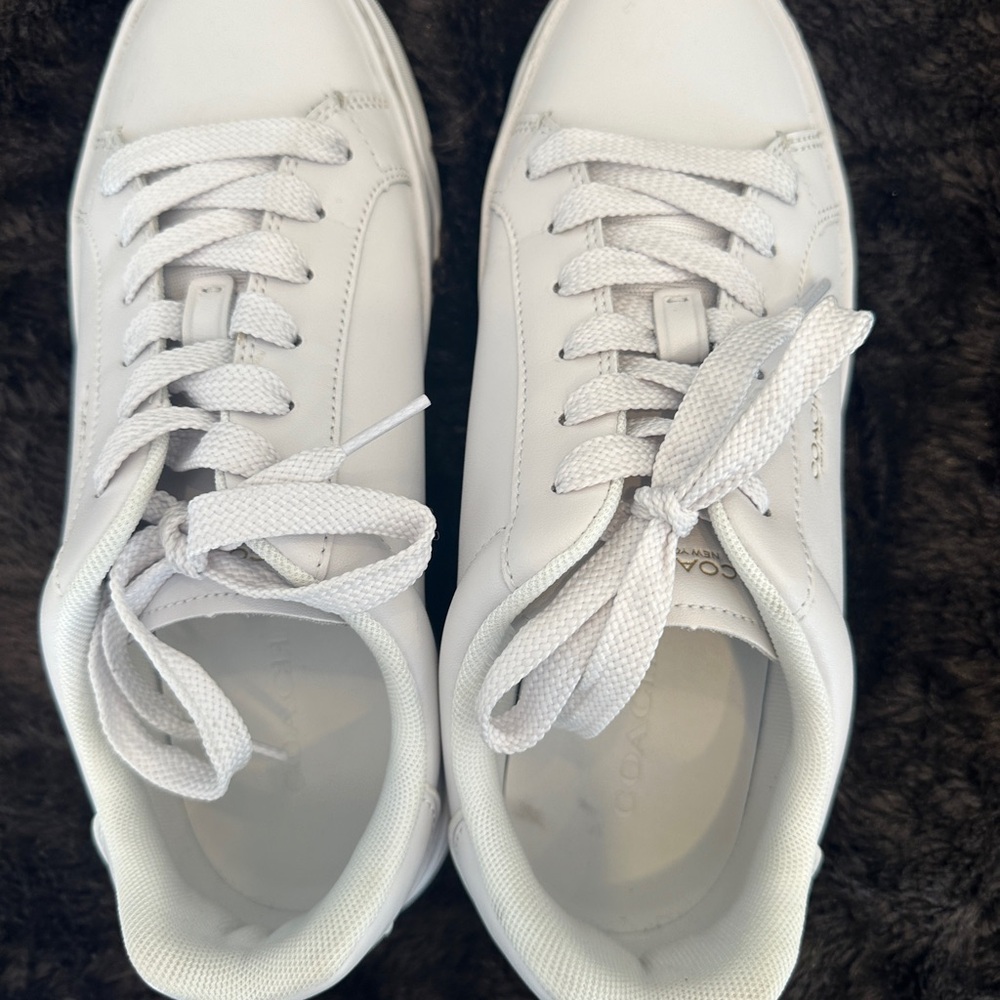 Coach White Mesh Sneakers - Picture 6 of 12